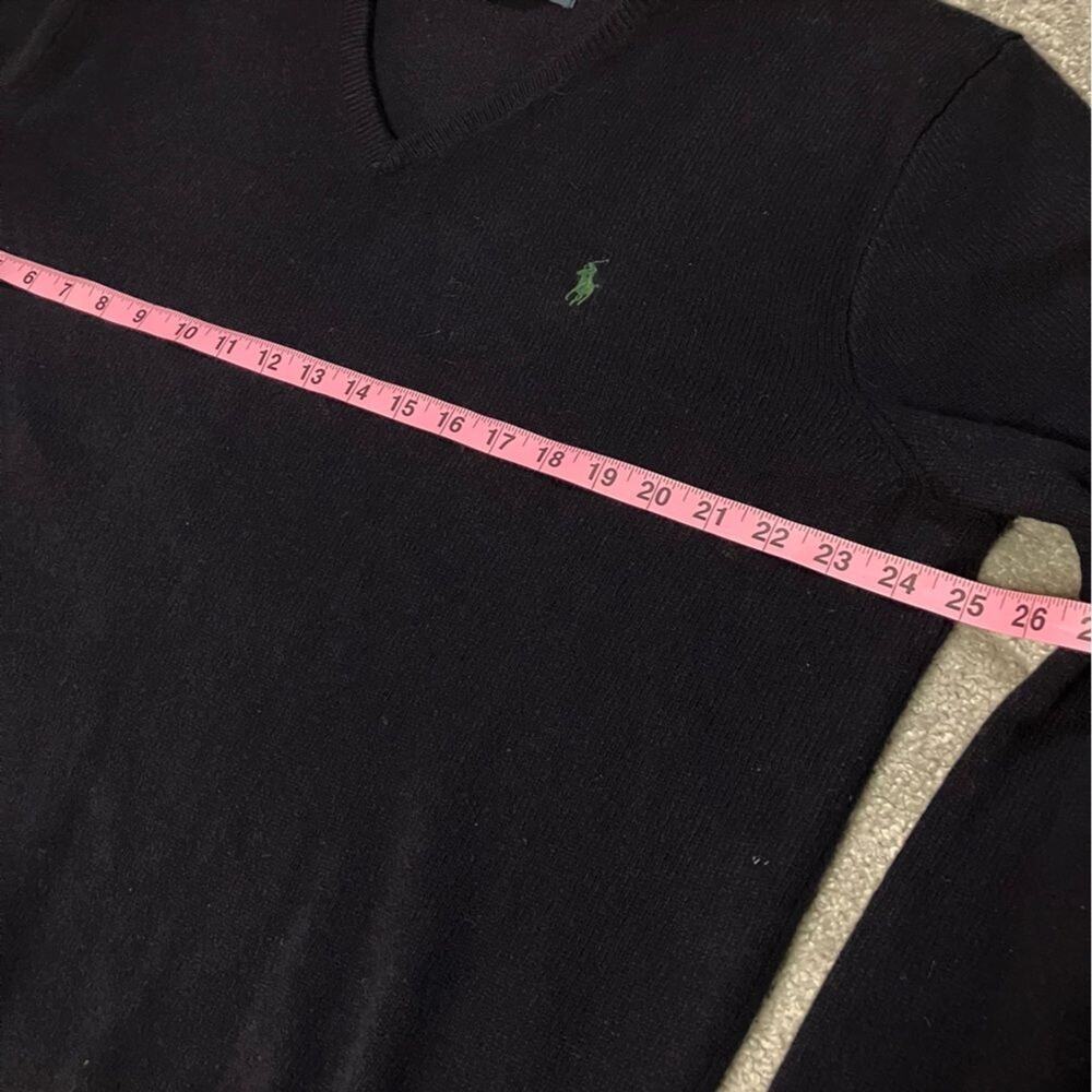 Polo Ralph Lauren Men’s Navy Blue 100% Lambswool V-Neck Sweater Size XL - Picture 9 of 11
